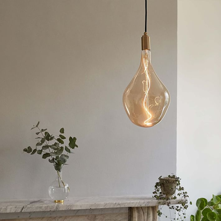 Tala Wood Pendant w/Voronoi III Bulb | West Elm (US)