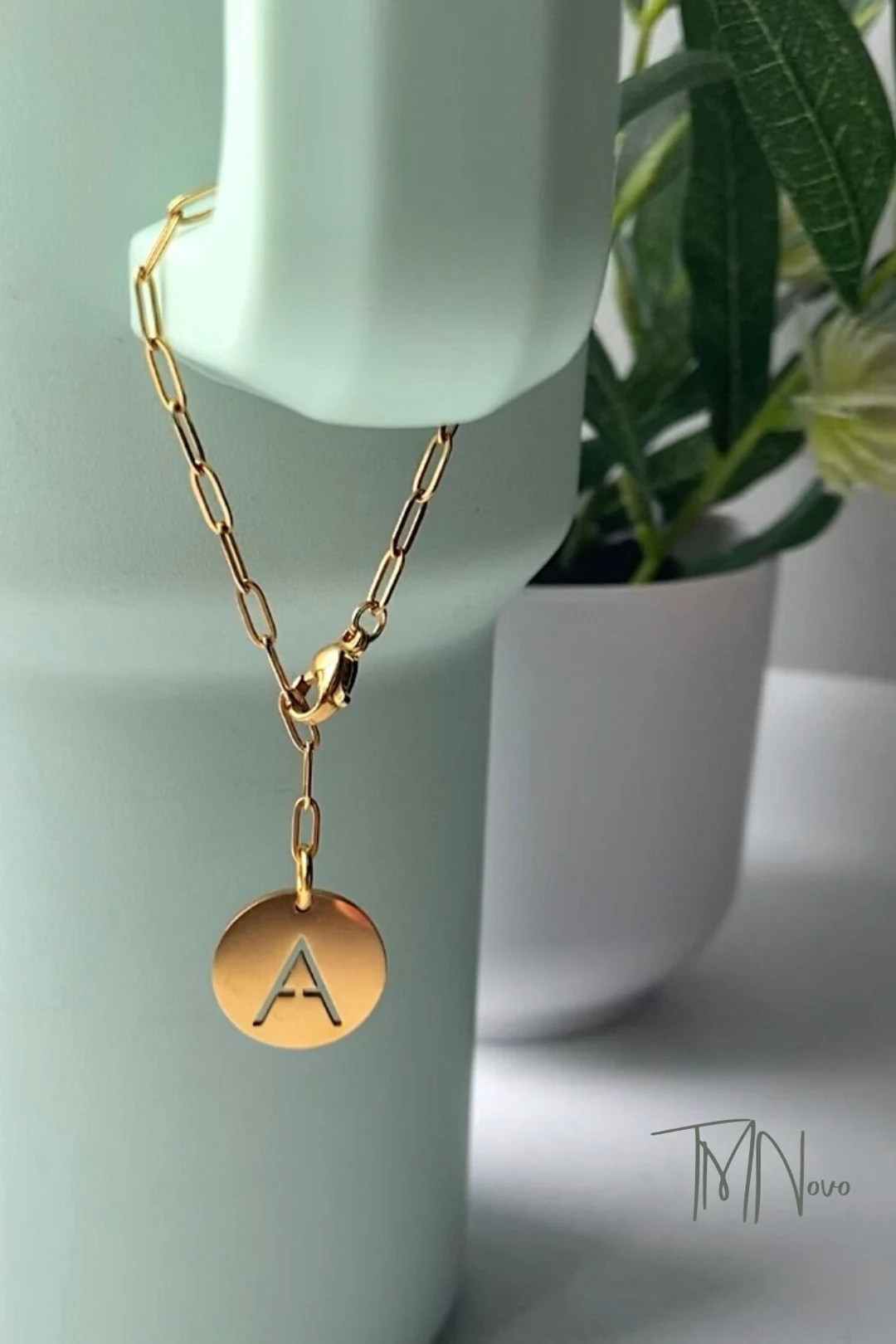 Stanley Cup Accessories Charm Personalized Initial Bracelets Silver Gold Filled Charm Letter Alph... | Etsy (US)