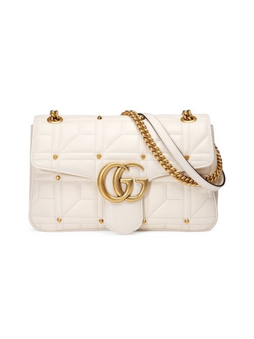 GG Marmont Studded Matelassé Leather Medium Chain Shoulder Bag | Saks Fifth Avenue