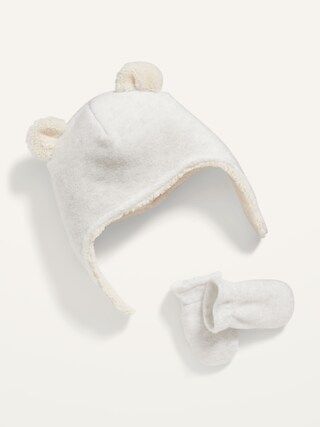 Unisex Micro Fleece Critter Hat and Mittens Set for Baby | Old Navy (US)