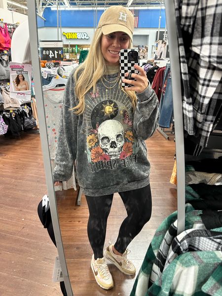 Wearing an XL in this skull sweatshirt! Lots of cute prints and they look like Billabong brand for less. Size up!   

#LTKGiftGuide #LTKmidsize #LTKfindsunder50