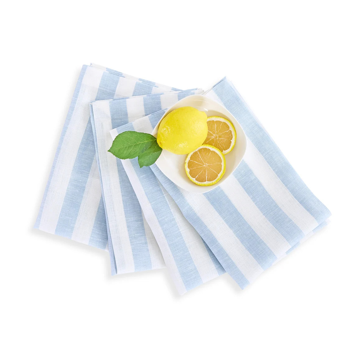 Sorrento Stripe Linen Napkins, Set of 4 | Solino Home