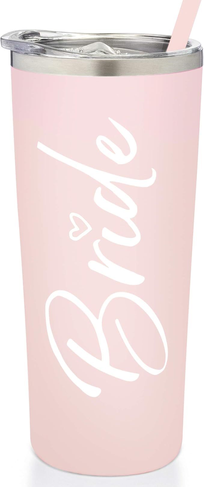 SassyCups Bride Tumbler Cup | Vacuum Insulated Stainless Steel Drink Cup with Straw for Bride to ... | Amazon (US)