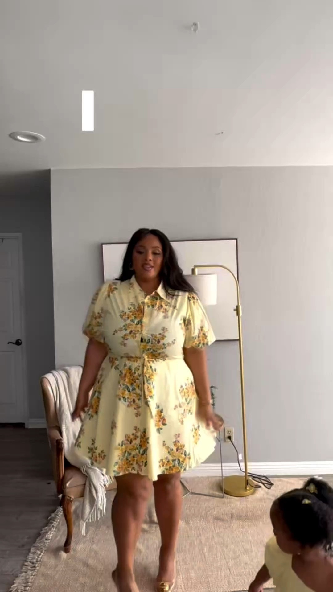 Spring vibes with my mini me! Im wearing a 3x and shes wearing a 3T but its was too big lol 

#LTKSpringSale #LTKPlusSize #LTKmomlife