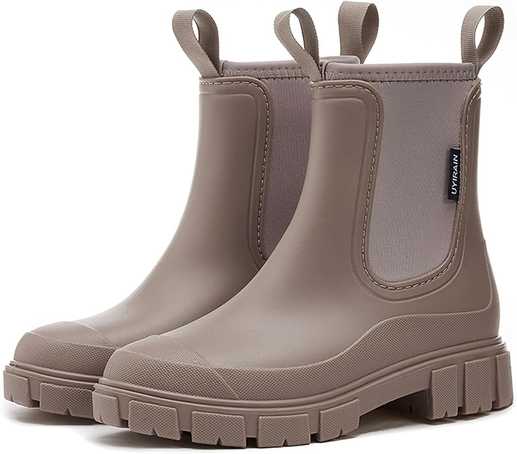 Women’s Ankle Rain Boots Waterproof Lightweight Slip Resistant Fashion Garden Booties | Amazon (US)