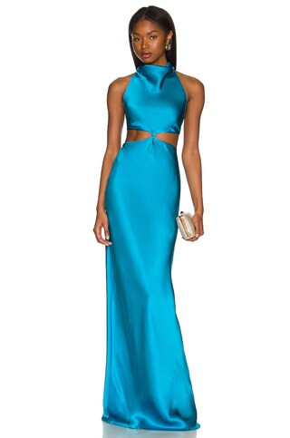 Amanda Uprichard x REVOLVE Kaye Maxi Dress in Maui from Revolve.com | Revolve Clothing (Global)