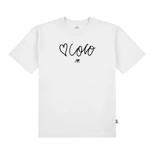 New Balance Unisex Love Coco Gauff T-Shirt - White (Size M) | New Balance Athletics, Inc.