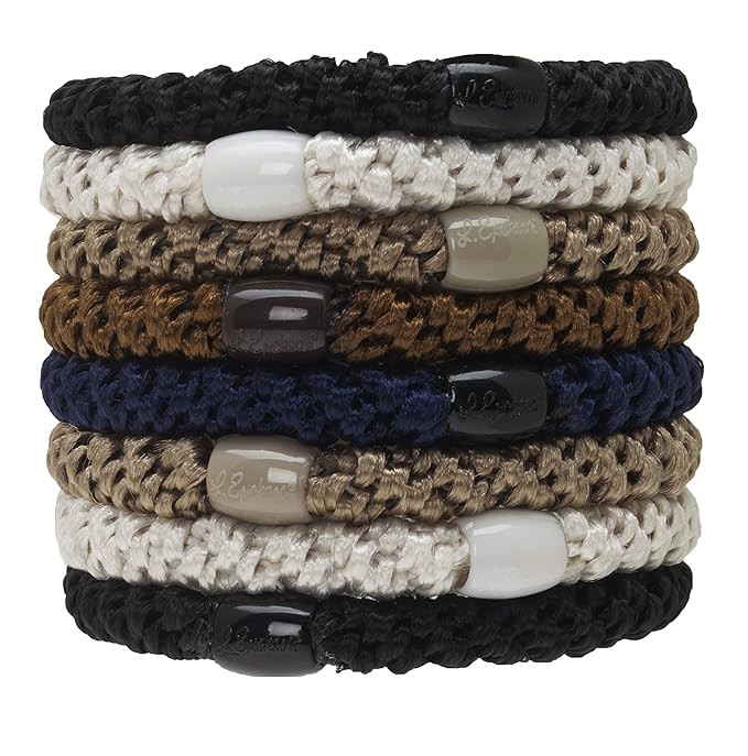 L. Erickson Grab & Go Ponytail Holders, Classic, Set of Eight - Exceptionally Secure with Gentle ... | Amazon (US)