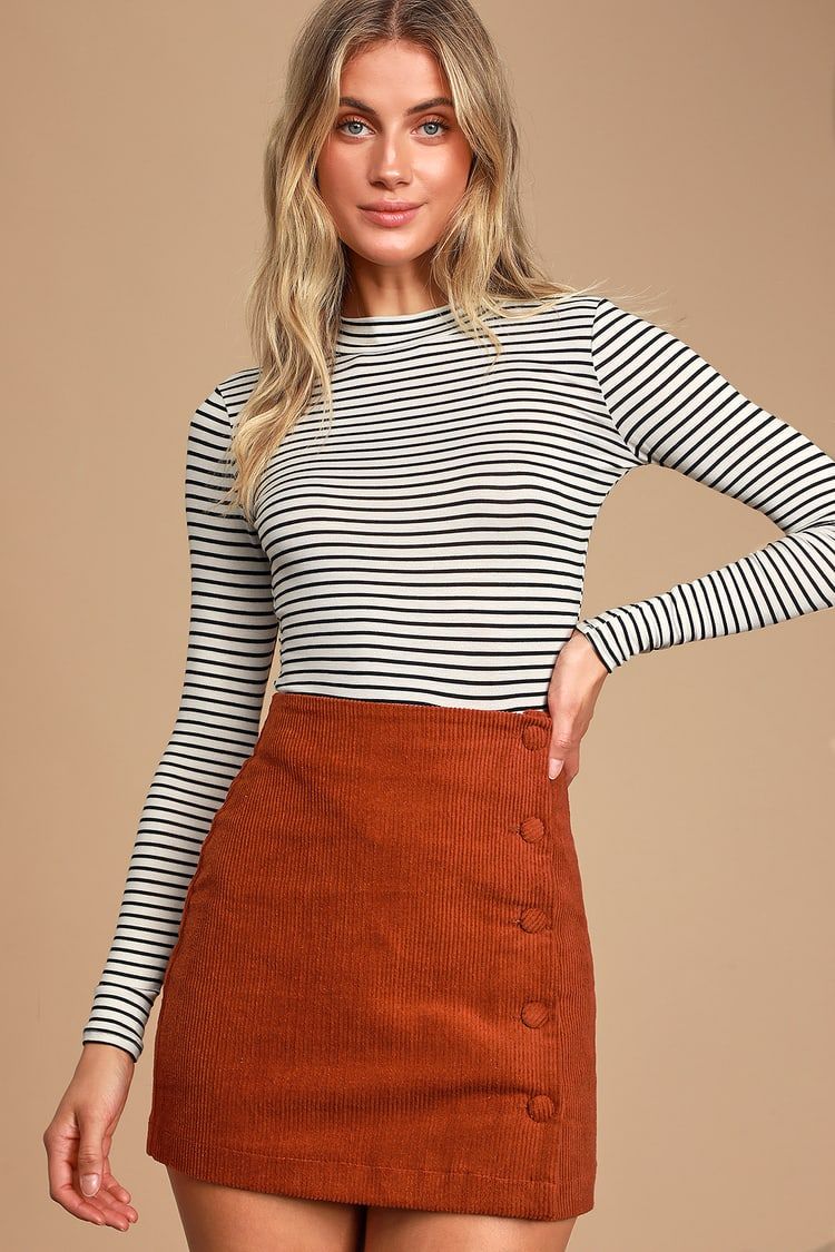 Anything is Posh-ible White Striped Top | Lulus (US)