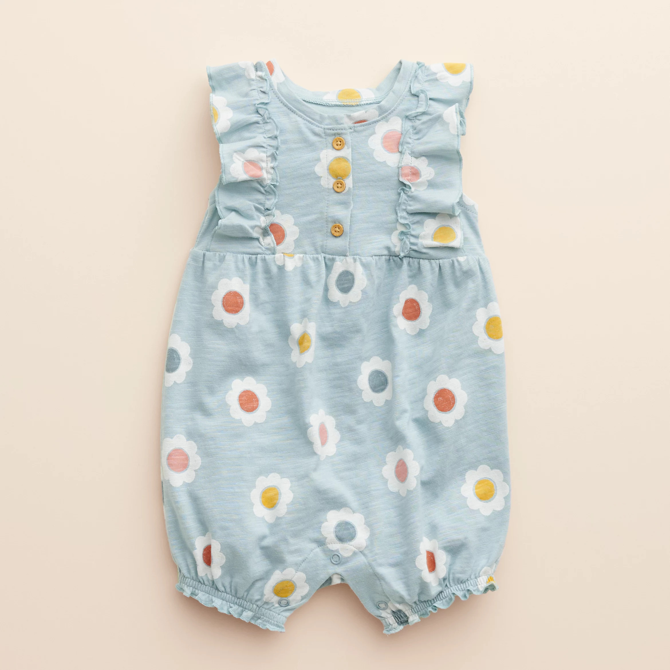 Baby Girl Little Co. by Lauren Conrad Organic Ruffled Romper | Kohls | Kohl's