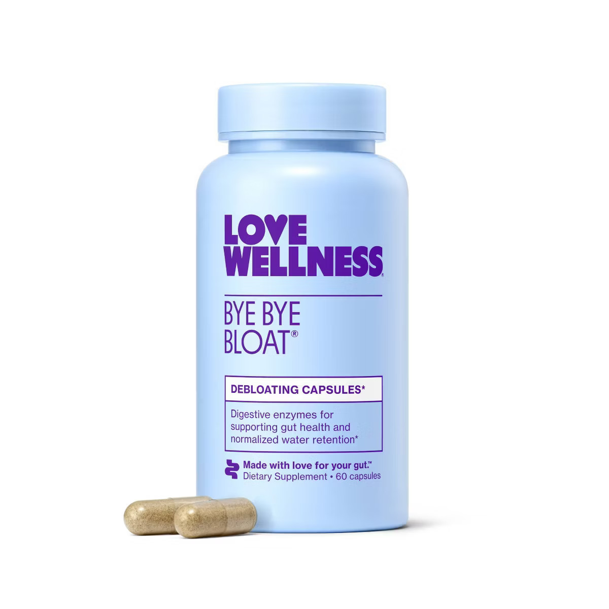 Love Wellness Bye Bye Bloat for Fast Bloating Relief - 60ct | Target