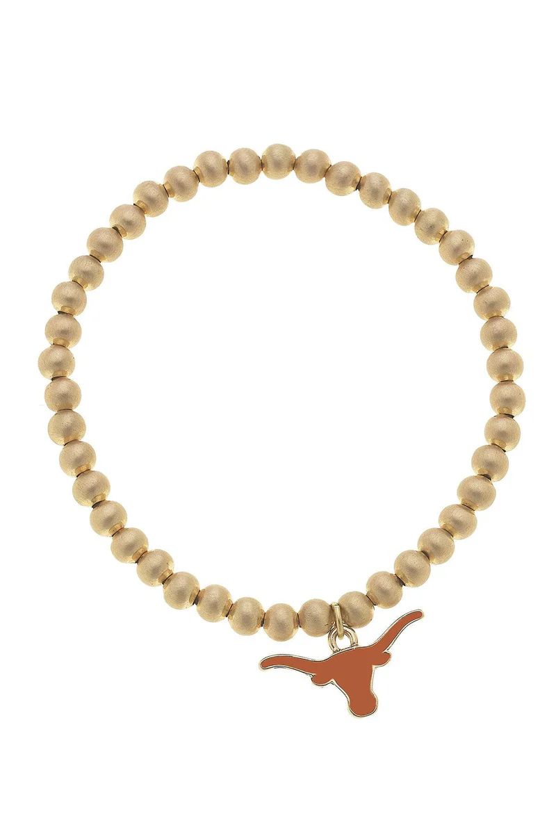 Texas Longhorns Ball Bead Stretch Bracelet | CANVAS