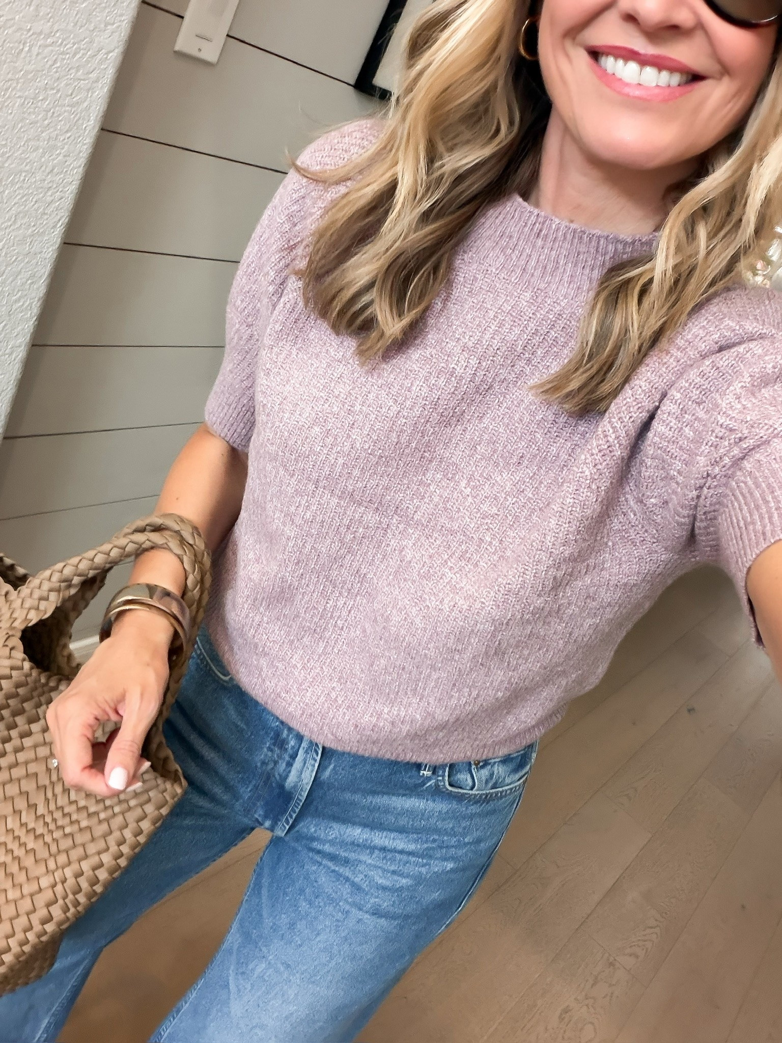 This sweater is on sale and such a good lightweight knit for fall. I love the soft mauve color with denim, and the short sleeves make it perfect for right now while the weather is still warm.

fall sweater, sweater on sale, short sleeve sweater, lightweight knit, mauve sweater, fall sale find, jeans outfit, transitional fall outfit, casual fall style, women’s fall sweater, everyday fall outfit, HauteandHumid

#LTKootd #LTKSeasonal #LTKOver40