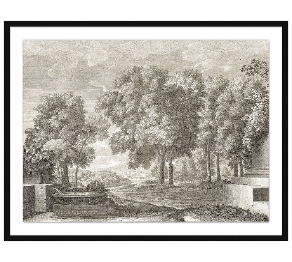 Etched Garden Framed Print | Pottery Barn (US)