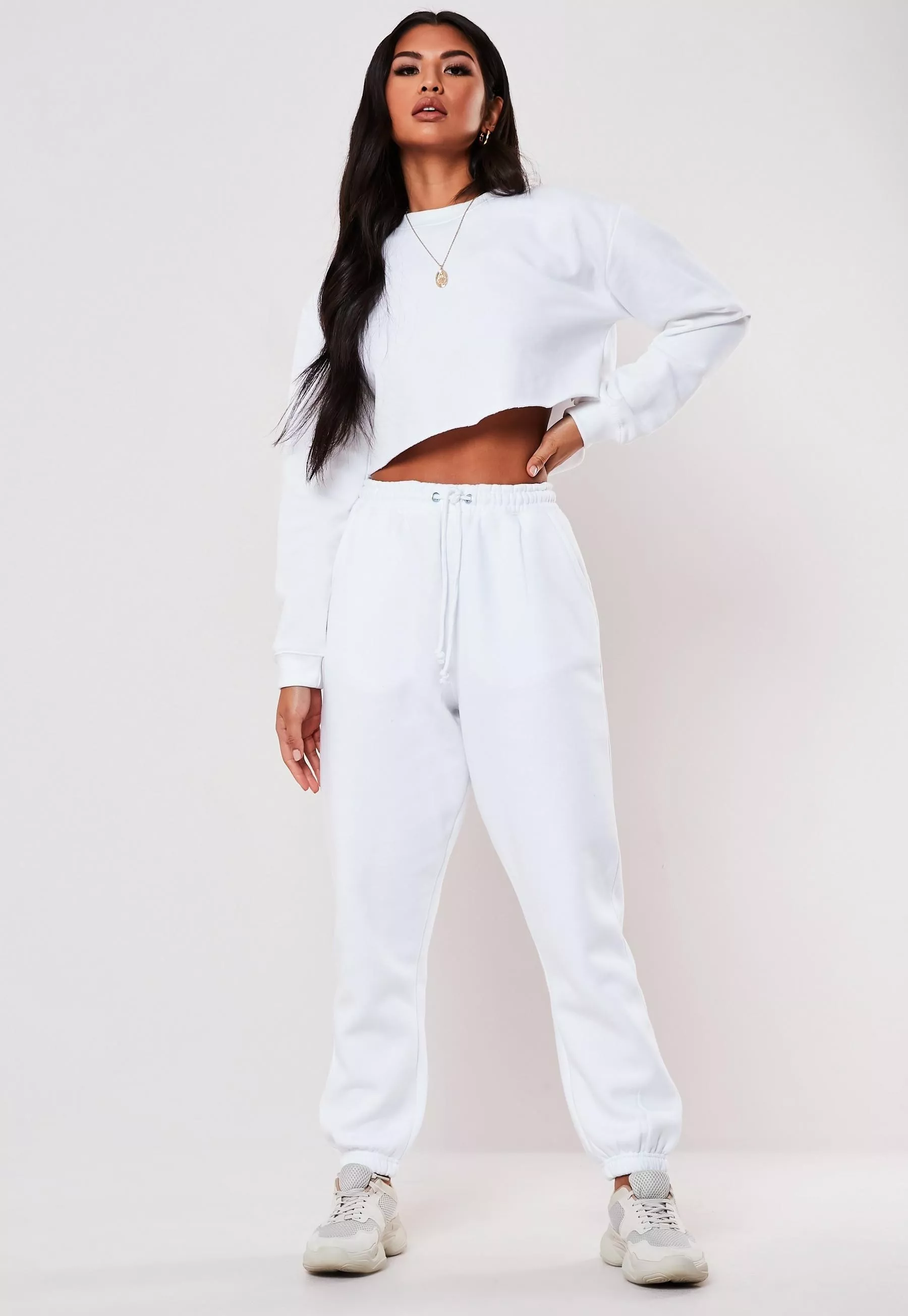 Missguided - Tall White 90s Joggers curated on LTK