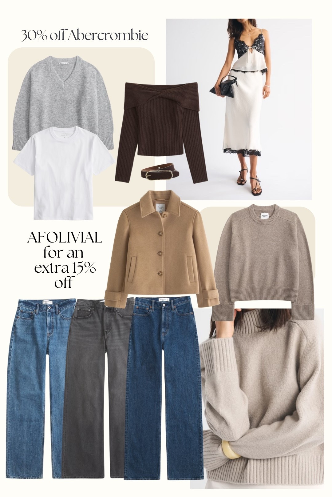 The 30% off sale has started on Abercrombie! You can use my code on top of the sale for an extra 15% off! AFOLIVIAL at checkout ❤️

I wear 28 in jeans/ reg length with boots or short with trainers! Also wear size M in knits/ jackets/ t shirts! 

Abercrombie sale, Abercrombie discount 

#LTKCyberWeek #LTKautumn #LTKuk