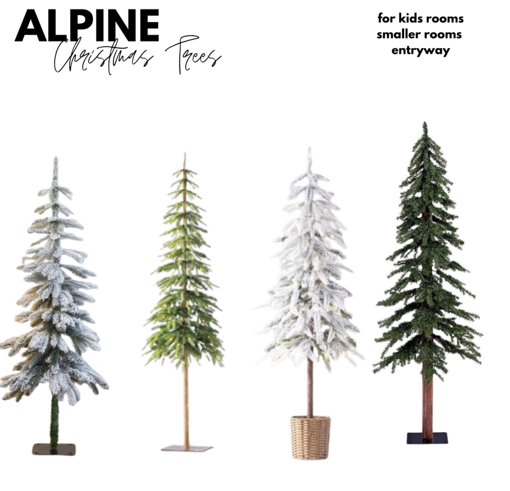 Kid’s Room, Small Room or Entryway Christmas Trees!