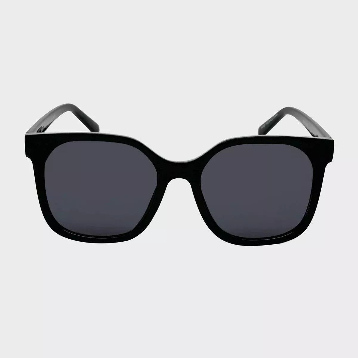 Plastic Square Sunglasses - Wild Fable™ Black: Maximum UV Protection, Recycled Material, Medium... | Target