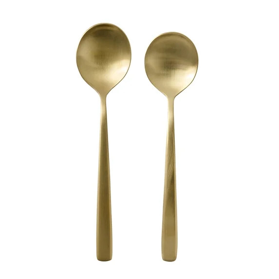Better Homes & Gardens Gold Flatware Set, 20-Piece, Rounded Design | Walmart (US)
