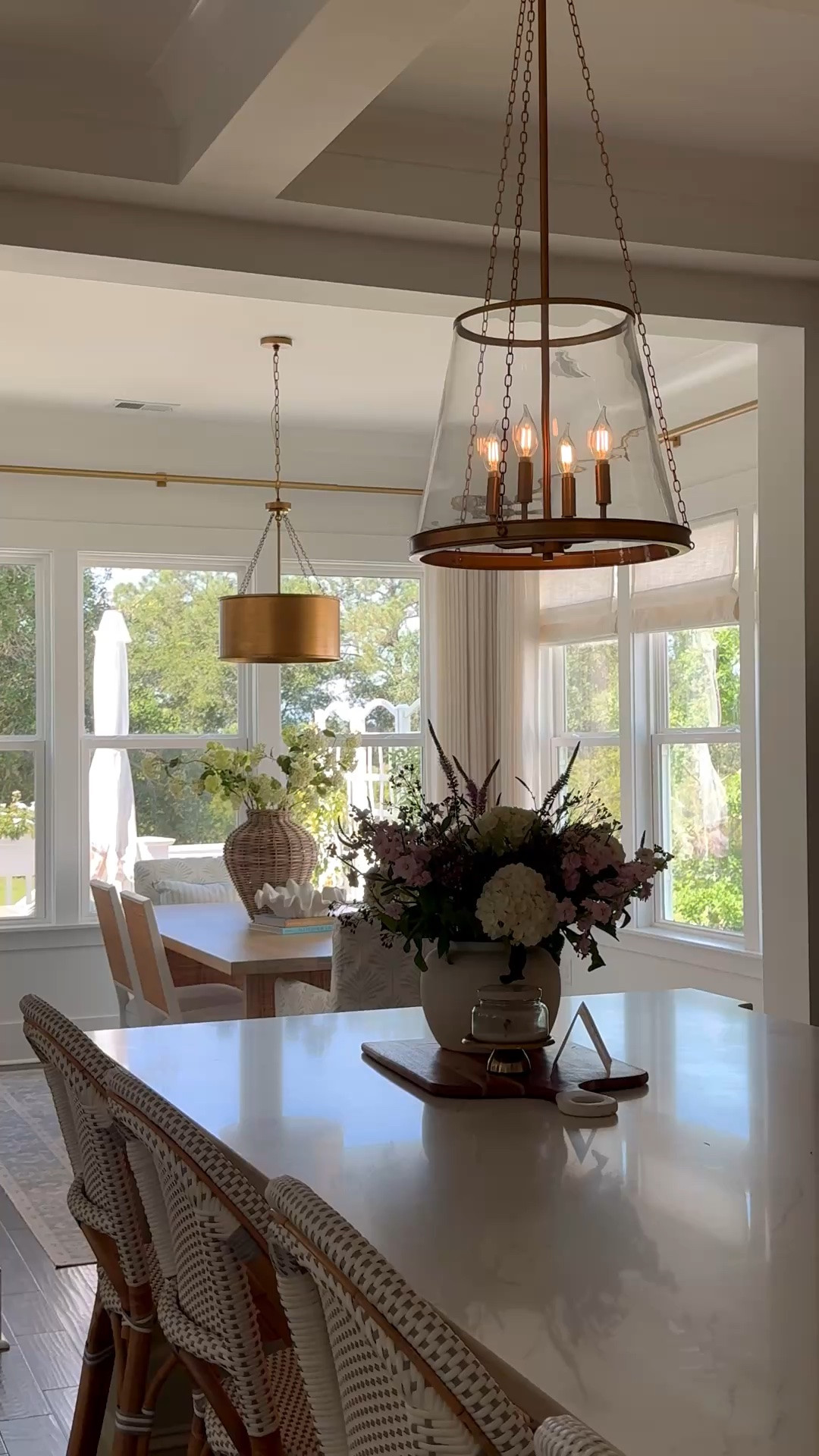 #ad Love the pairing of these 2 lights in our kitchen and dining space🥰😍 Almost all of the lighting in our home is @Wayfair and I’ve sourced it here for you

**It’s their Black Friday in July - the biggest sale of the summer! You can get up to 80% off with free shipping sitewide. 
Sale runs July 23-July 27

#wayfair #wayfairpartner