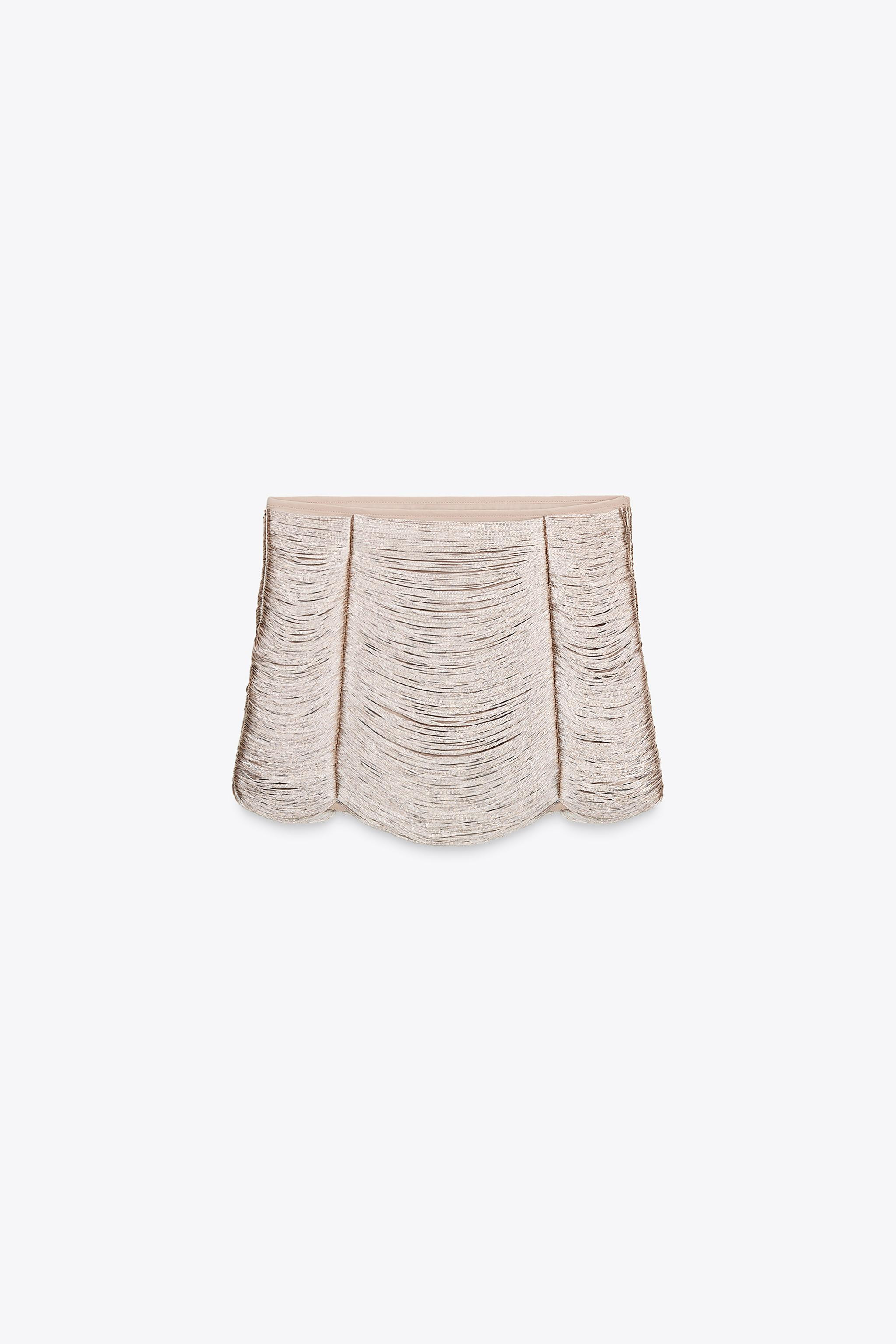 FRINGED MINI SKIRT | Zara US