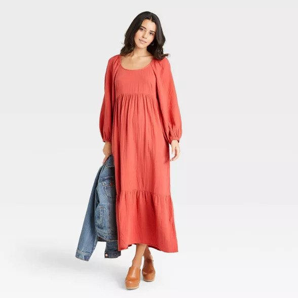 Women's Balloon Long Sleeve Dress - Universal Thread™ | Target