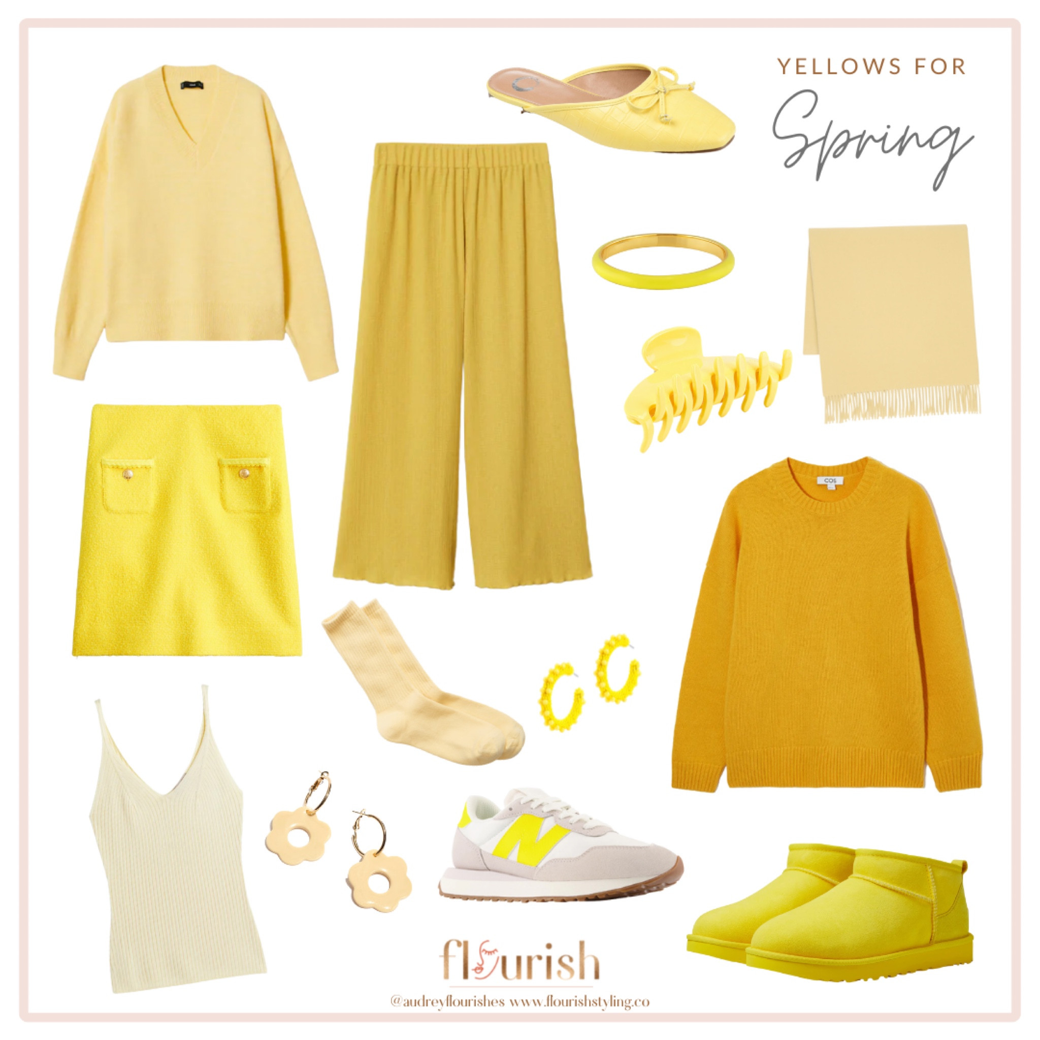 Yellow is extremely important to our foundational color education. When thinking about the different seasons through the lens of color analysis, we know that there is a huge spectrum of warm to cool hues that we must consider. When you add yellow to a color, you are bringing in warmth in the form of pure sunshine. Winters and Summers fortunately do have one yellow in their respective palettes, while Autumns and Springs have a whole slew of yellows to choose from, ranging from deep and rich to bright and sunny. Unsure what yellows are best for your season? Shop our finds to eliminate the guesswork! 

#LTKstyletip #LTKSeasonal