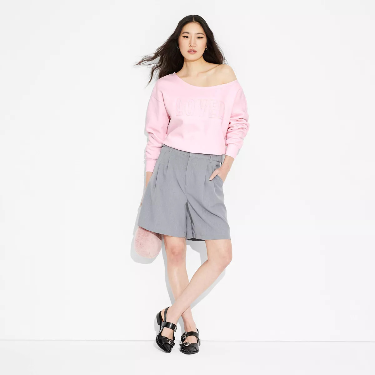 Women's Valentine's Day Loved Graphic Sweatshirt - Pink | Target