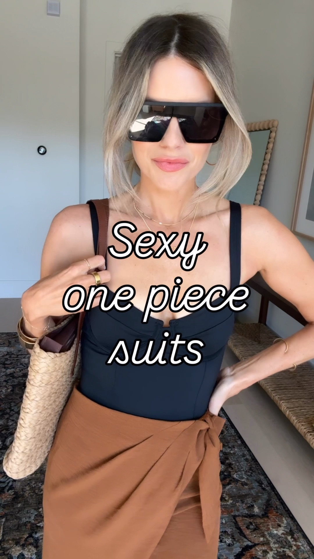 You guys are gonna be so obsessed with these sexy one piece swimsuits! Especially because the first one has tummy control! I am not kidding you this will be one of your absolute favorite swimsuits you ever own! It’s got the tummy control in the middle, so it truly acts like Shapeware, but a bathing suit. I cannot recommend this suit more! Plus the cups lift your girls so much and I just feel like an absolute bombshell in this suit! I also love how I styled it with the brown skirt and bag. Linking everything below.

And then leopard is always sexy! Especially when it’s done right. I love the cut outs in the suit and the coverage on the bum! A head turner for sure. I would size down one in the suit. I’m wearing a small which is my normal size, but I definitely have some room in it.

And then lastly, I know technically the third suit is two pieces but when you tie it up, it’s basically a one piece swimsuit so I had to include it. Because I think it is the coolest swimsuit I’ve ever owned! Not kidding you when I wore it to the pool on a girls trip, I took last weekend my friends literally squealed when I came down to the pool cause they loved it so much. And it’s so she can gorgeous that you could even throw a skirt on with it or jeans and wear it to dinner as a bodysuit.

If you want me to talk through each one of these suits, look at my other posts today. Cause I talk through each swimsuit, and I also shared some sexy one pieces and then a bikini that I love as well.

And you can use the code LoveAli15 for 15% off Cupshe orders over 70 USD. And code LoveAli20 for 20% off orders over $135 USD so definitely check out my other posts if  you’re going on a vacation and need a bikini or one piece swimsuit! Or any vacation outfit!

#Cupshepartner #CupshexLexiRivera #CupsheIslandTime  @cupshe #vacation #vacationlooks

#LTKSeasonal #LTKOver40 #LTKTravel