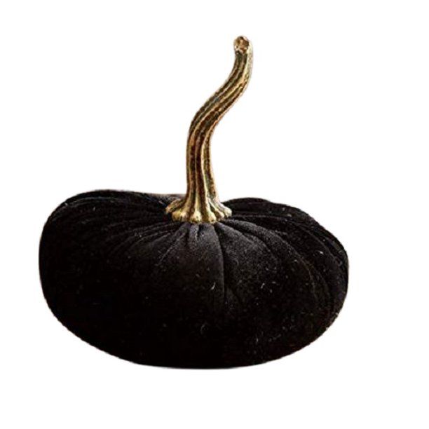 Fall Decor Black Velvet Pumpkin, Halloween Pumpkins, Plush Pumpkins - Walmart.com | Walmart (US)