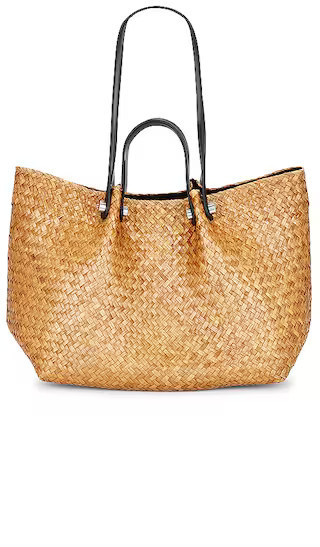 ALLSAINTS Allington Straw Tote in Neutral. | Revolve Clothing (Global)