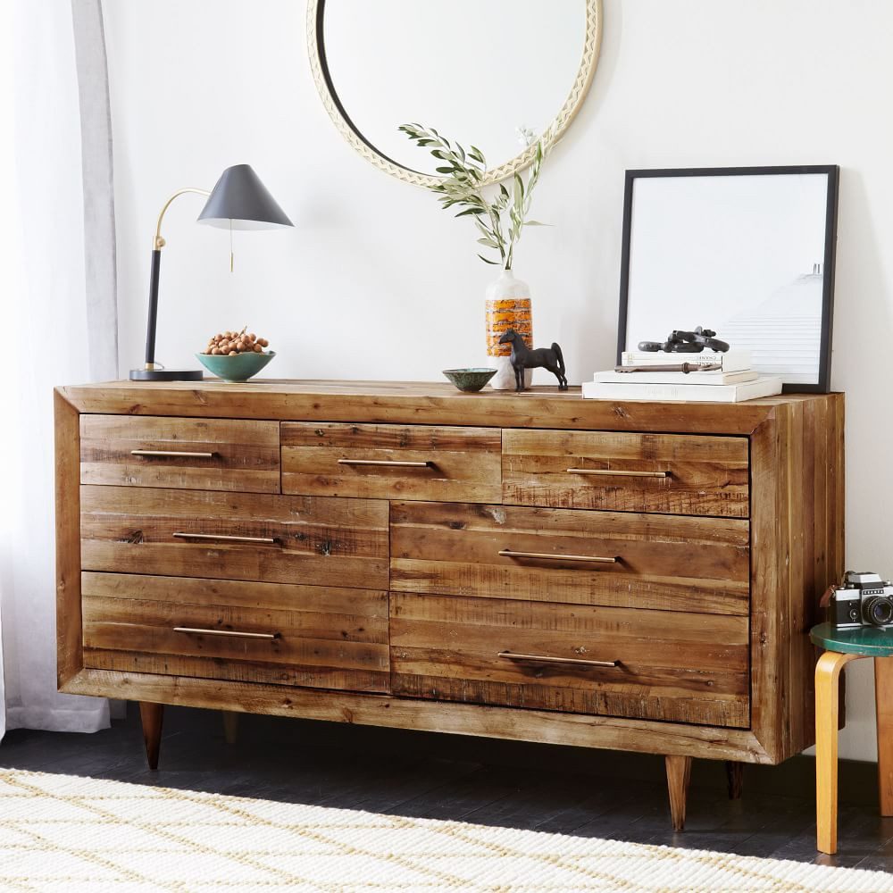 Alexa Reclaimed Wood 7-Drawer Dresser (70") | West Elm (US)
