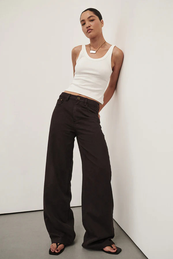 REAGAN 2.0 BURNT CHOC SLOUCHY JEAN | DISSH