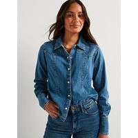 Wrangler Denim Shirt-Blue | Very (UK)