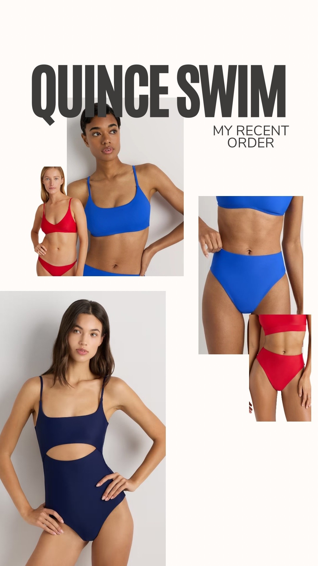 Just placed a little Quince swim order because it’s already warming up in San Diego and I wanted suits that fit my body right now. I grabbed two bikinis and a one-piece that feel high-waisted without feeling frumpy — and I love the higher leg cut. It’s the kind of fit that makes me feel more like myself heading into spring/summer.

Quince swimwear, Quince swimsuit, Quince bikini, high waisted bikini, high leg bikini, one piece swimsuit, postpartum swimwear, postpartum swimsuit, swimsuit after baby, mom swimsuit, flattering swimsuit, high waisted swimsuit, spring swimwear, summer swimwear, San Diego style, beach outfit, pool outfit, vacation swim, mom style, postpartum body

#LTKmomlife
