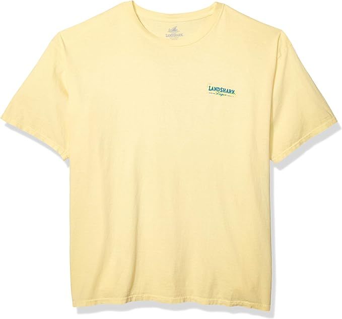 Margaritaville Men's Landshark Spray Label Graphic Short Sleeve T-Shirt | Amazon (US)