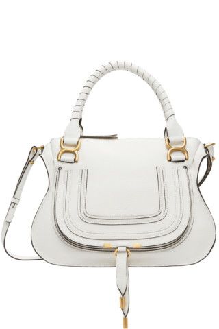 White Marcie Shoulder Bag | SSENSE