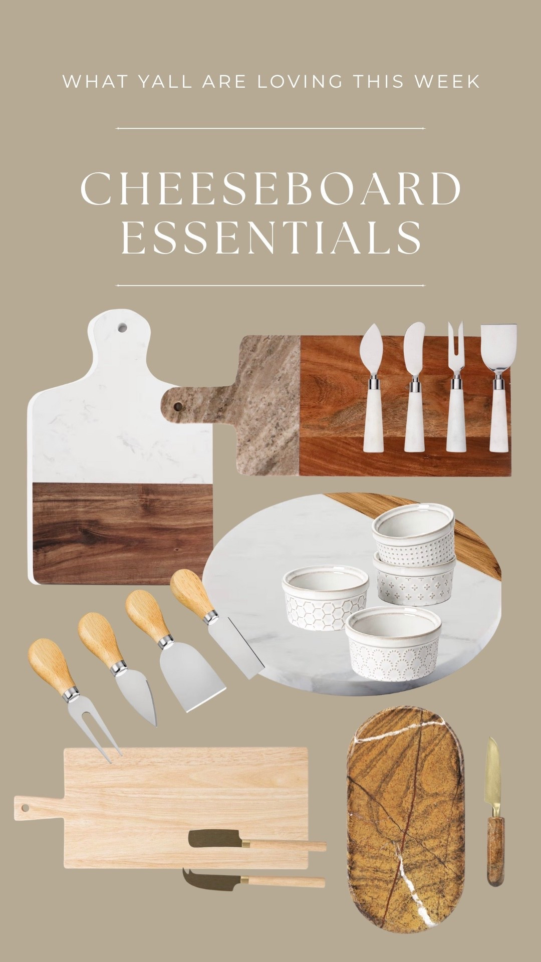 All are still in stock as of 12/21 and available to ship for 12/23 delivery!  Not only are they great gift ideas but these are items you will use for entertaining and hostessing all year round 🎁🎁


•
•
Marble cheese serving board, Christmas Eve dinner, holiday parties, New Year’s Eve dinner party, charcuterie board, knife sets, kitchen essentials, Walmart Amazon home 

#LTKHome #LTKGiftGuide #LTKHoliday