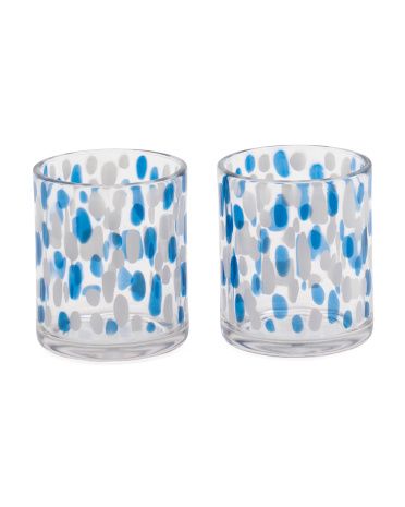Set Of 2 Acrylic Double Old Fashioned Cups | TJ Maxx