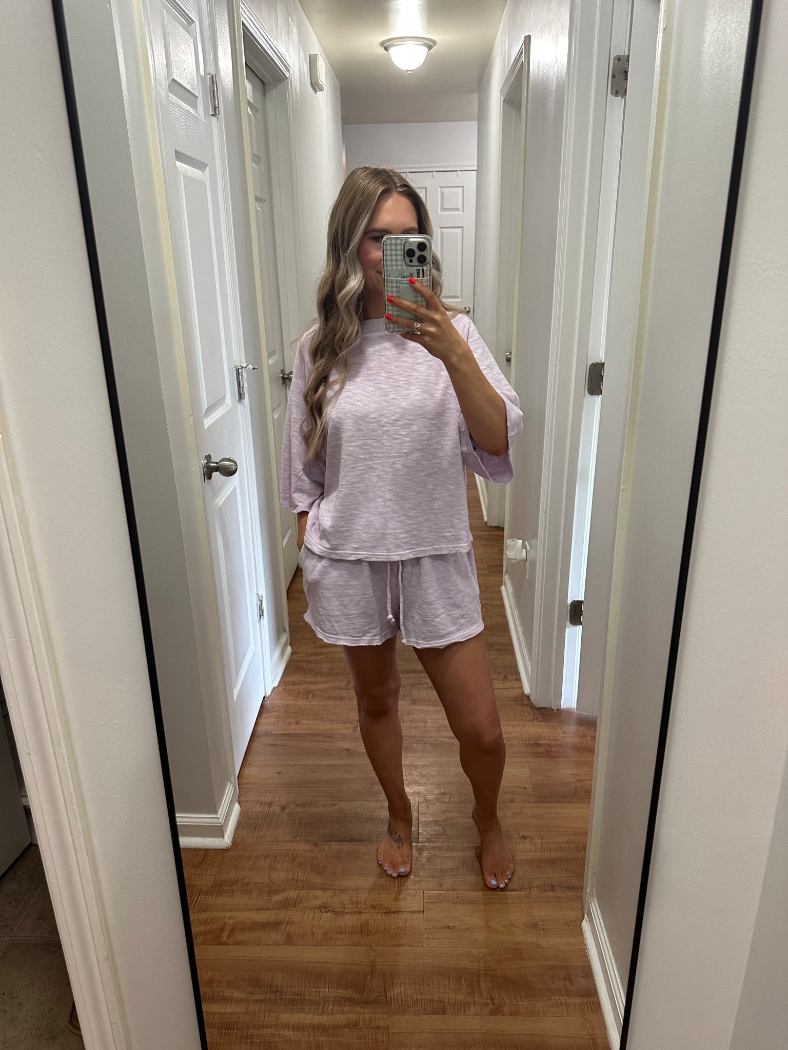 X small in both 

#LTKootd #LTKdayinmylife #LTKgrwm