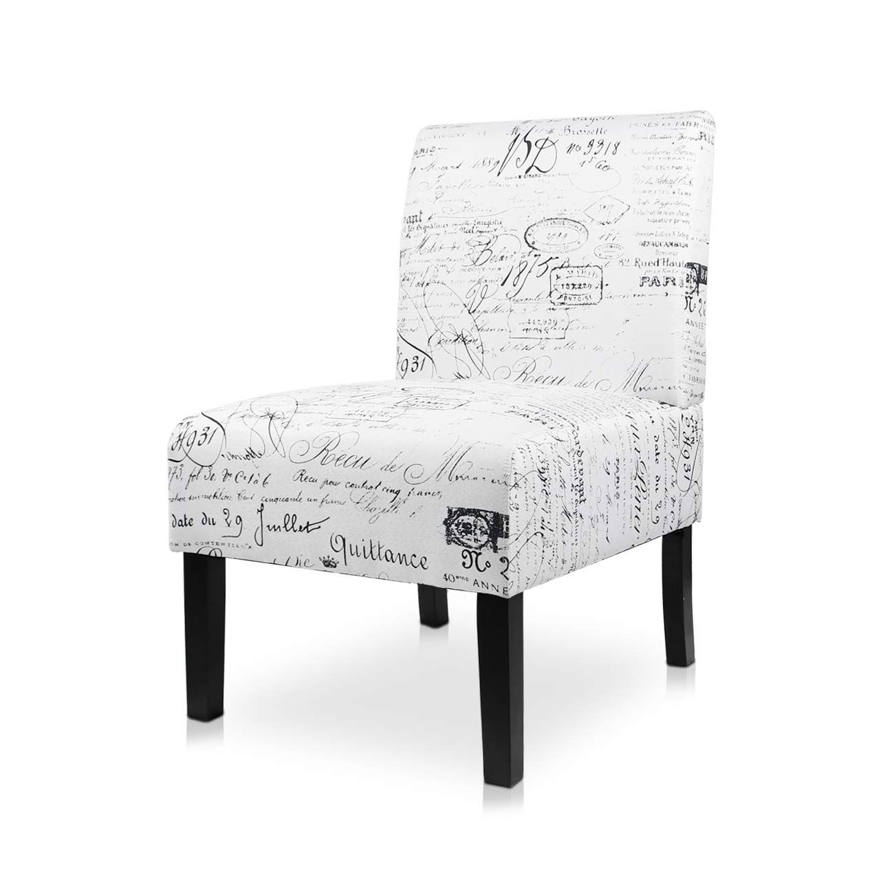 AODAILIHB Armless Accent Chair Modern Fabric Printing Leisure Chair Single Sofa Deco Living Room Bed | Amazon (US)