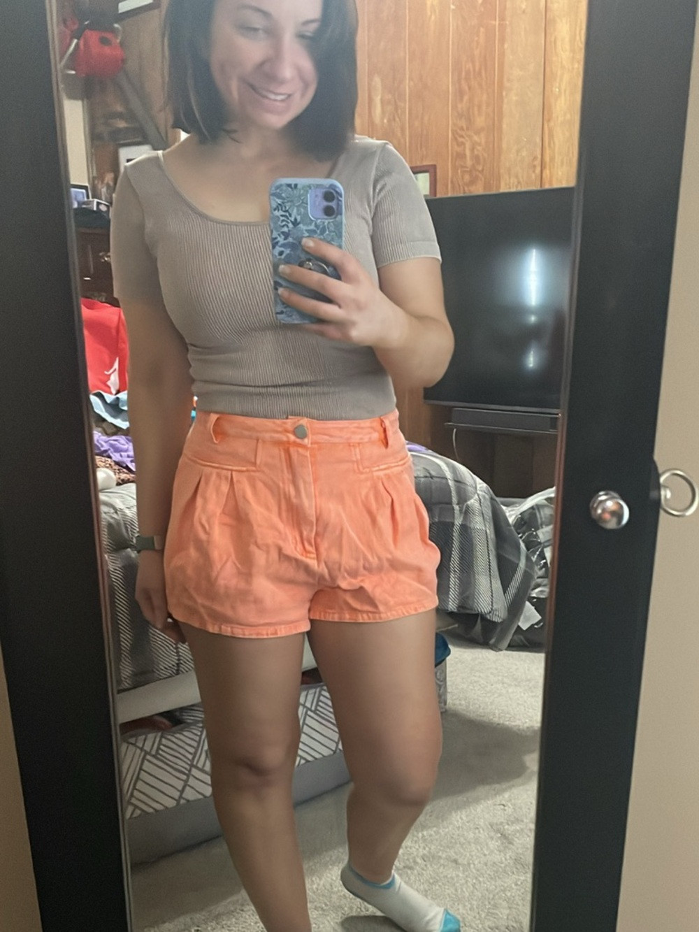 Day + Moon orange shorts | Poshmark