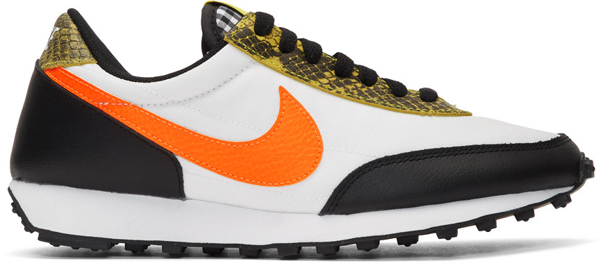 White & Orange Daybreak QS Low Sneakers | SSENSE 