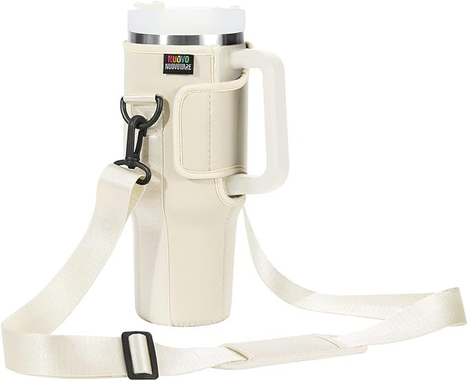 Nuovoware Water Bottle Carrier Bag Fits Stanley Quencher H2.0, 40OZ Bottle Pouch Holder with Adju... | Amazon (US)