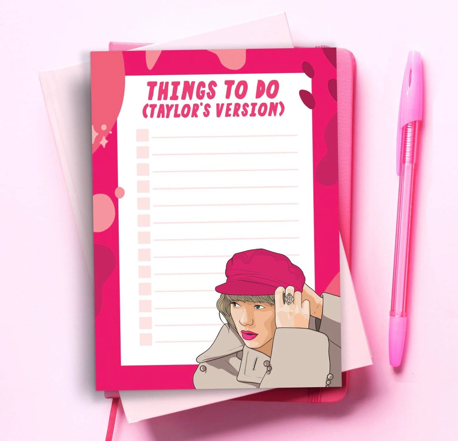 Things to Do Taylors Version Note Pad Swift PREORDER - Etsy | Etsy (US)