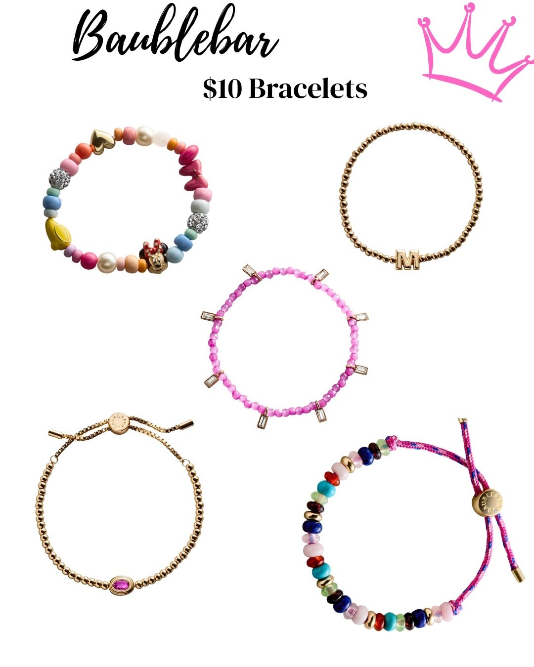 $10 Disney magic ✨🏰
These BaubleBar bracelets are too cute to pass up 💖

#LTKSale #LTKunder50 #LTKStyle #LTKFinds #ShopMyLTK #DisneyStyle #BaubleBar #SummerAccessories

#LTKMothersDay #LTKmomlife #LTKBeauty