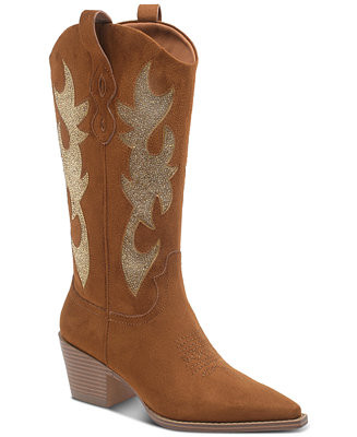 Wild Pair Lucah Cowboy Boots, Created for Macy's - Macy's | Macy's