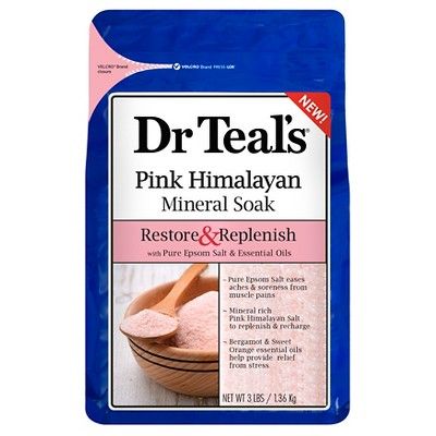 Dr Teal's Restore & Replenish Pink Himalayan Mineral Soak - Pink - 48oz | Target