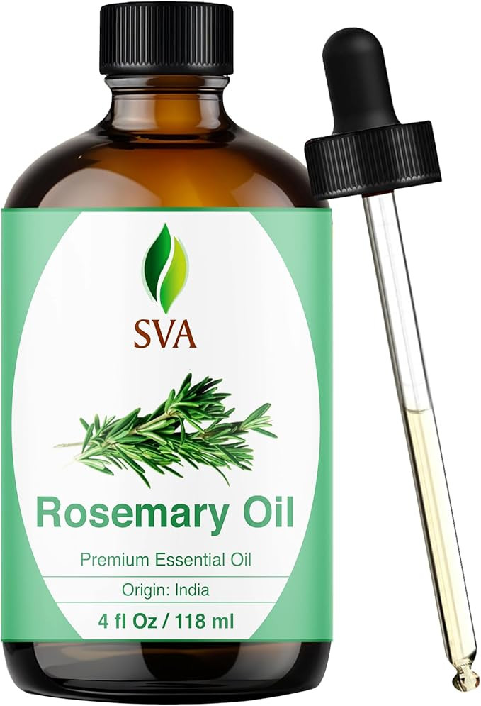 SVA Rosemary Essential Oil – 4 Fl Oz – 100% Natural Rosemary Oil for Hair, Face, Skin Care, D... | Amazon (US)