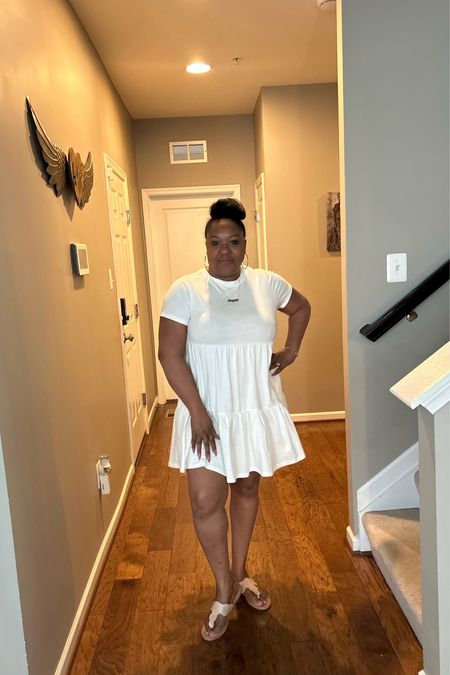 Summer cute 

Old Navy is the best for cute, summery affordable dresses!! Perfect for weekends.  Check out this Tiered Mini Swing T-shirt Dress and similar ones! And they are having a great sale right now!! 

#LTKstyletip #LTKsalealert #LTKcurves